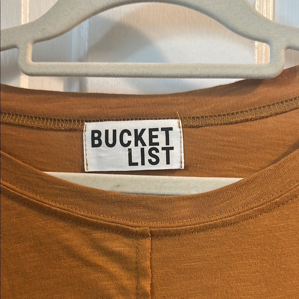 BUCKETLIST Brown Boxy Long Sleeve Tee - Picture 5 of 5